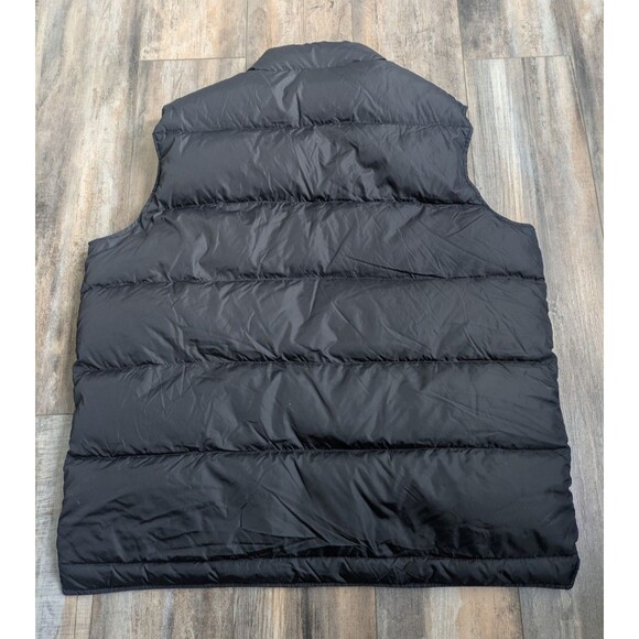 Lands End Goose Down Puffer Vest Men's XL (46-48) Black Snap Pockets Outdoor - Picture 6 of 6